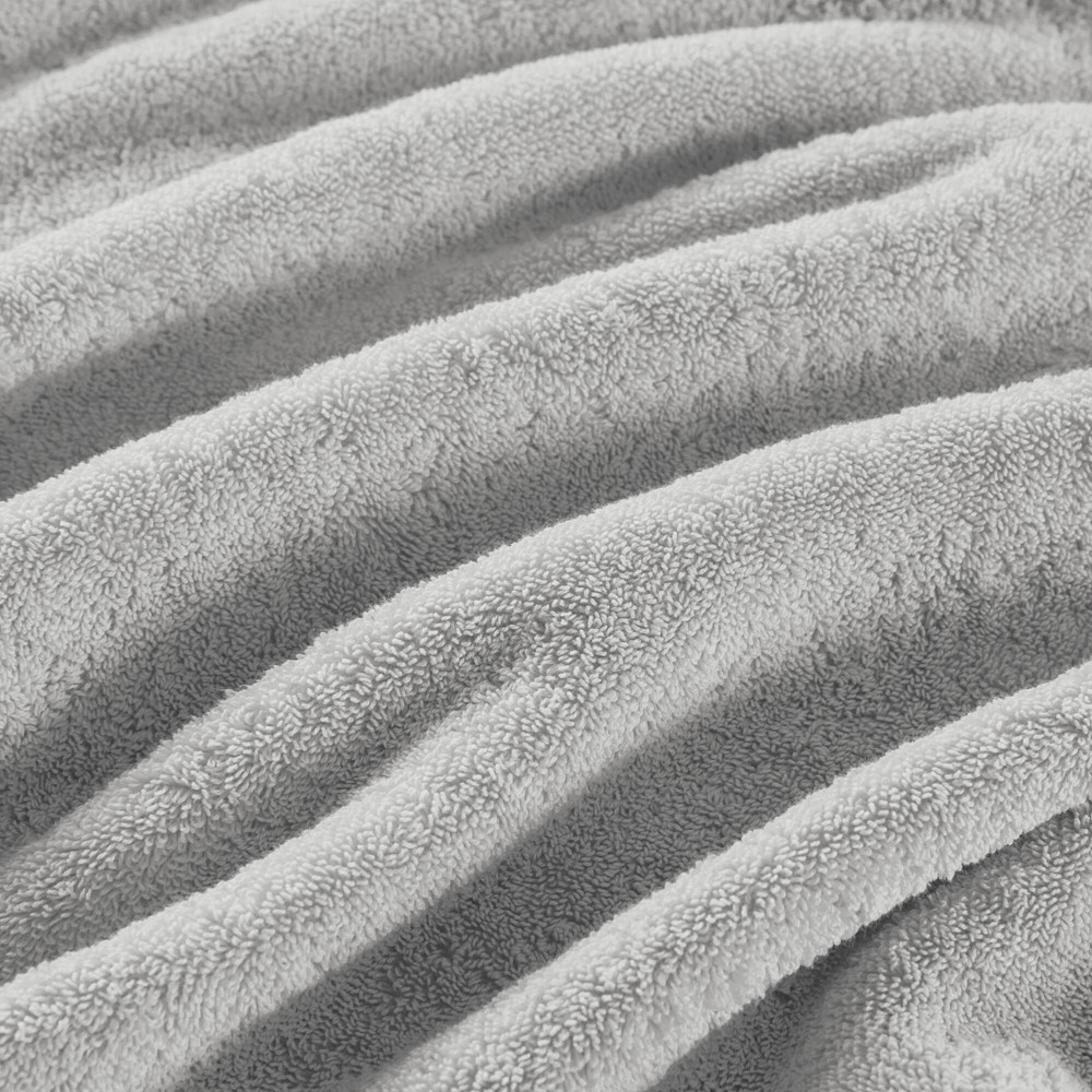 Madison Park Signature 800GSM 100% Cotton Bath Sheet 2 Piece Set in Silver, 34x68" - 2PK MPS73-431 - Image 7