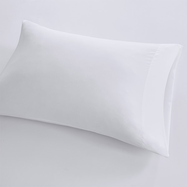 Sleep Philosophy Smart Cool Microfiber Sheet Set in White, Queen SHET20-967 - Image 3