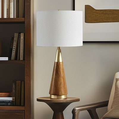 INK+IVY Chrislie Triangular Table Lamp in Gold/Brown, One Size II153-0006