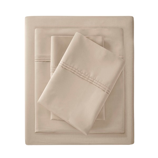 Harbor House 100% Egyptian Cotton Sateen Sheet Set in Off-White, Queen HHD20-1959 - Image 3