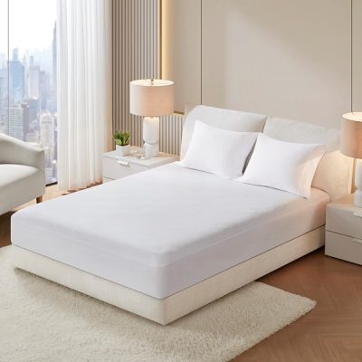 Bed Guardian Terry Premium Waterproof Protector in White, Queen NH16-0066