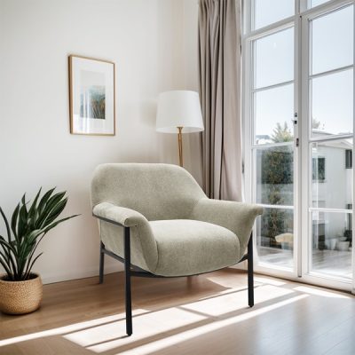 Chapel Hill Sabrina Accent Chair in Beige, One Size CH100-0049