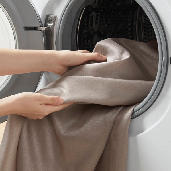 Madison Park Laurel Tufted Semi-Sheer Shower Curtain in Taupe, 72x72" MP70-438 - Image 6