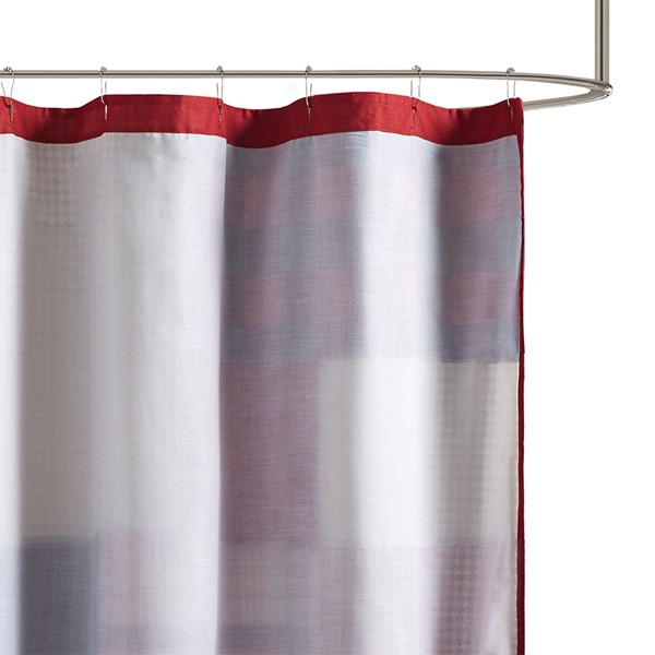 Woolrich Sunset 100% Cotton Shower Curtain in Red, 72x72" WR70-1814 - Image 2