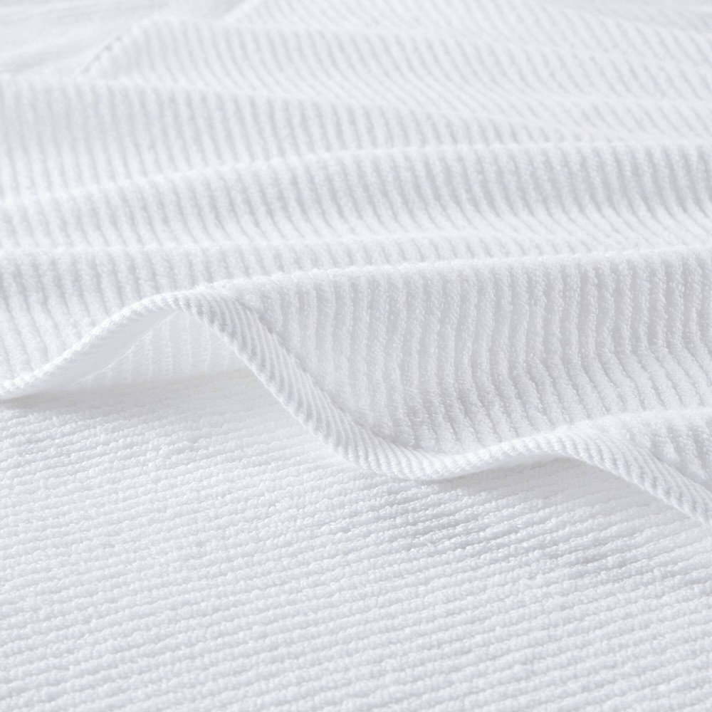 Madison Park Diagonal Ribbed in White, 6-Piece MP73-8852 - Image 5