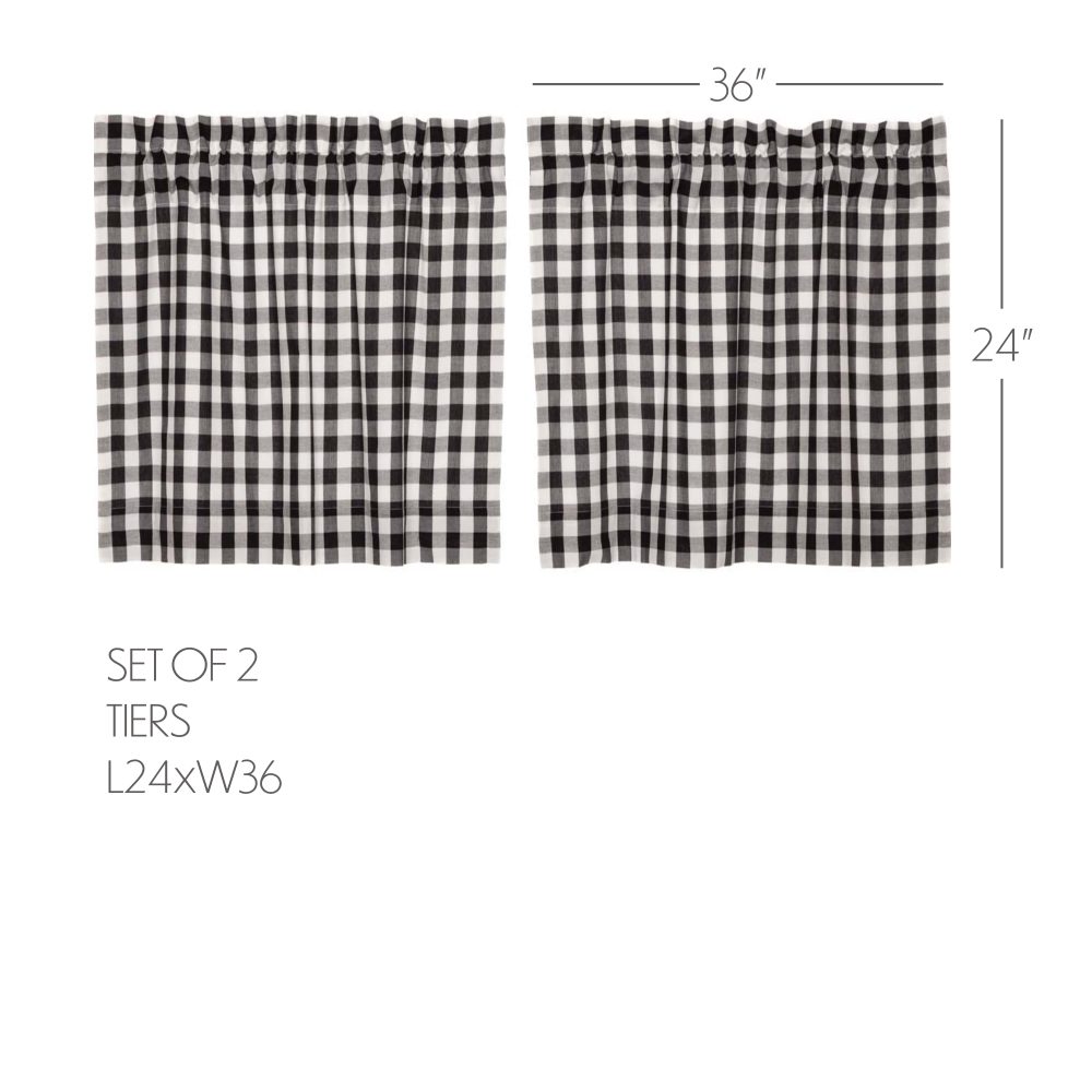 Annie Buffalo Black Check Tier Set of 2 L24xW36 - Image 5