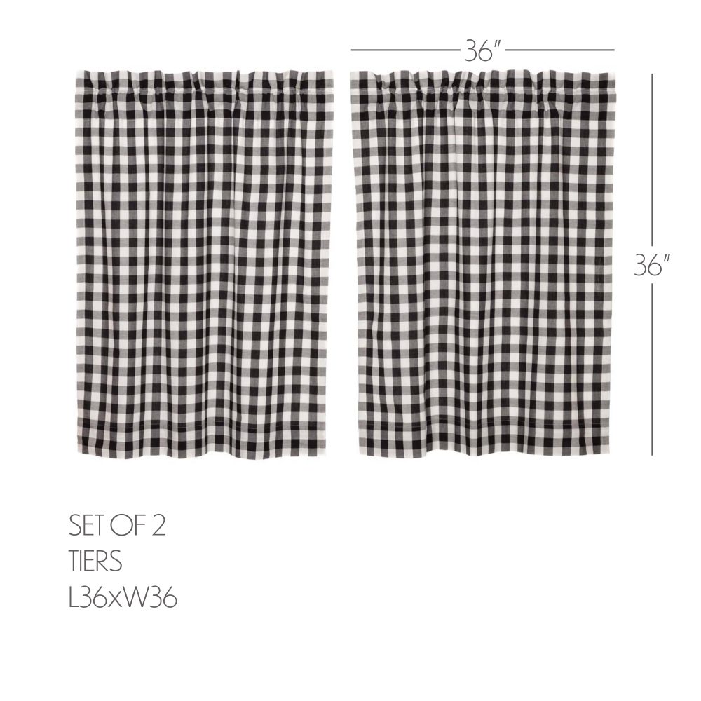 Annie Buffalo Black Check Tier Set of 2 L36xW36 - Image 5