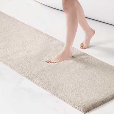 Madison Park Signature Marshmallow Bath Rug Collection in Natural, Contour MPS72-387