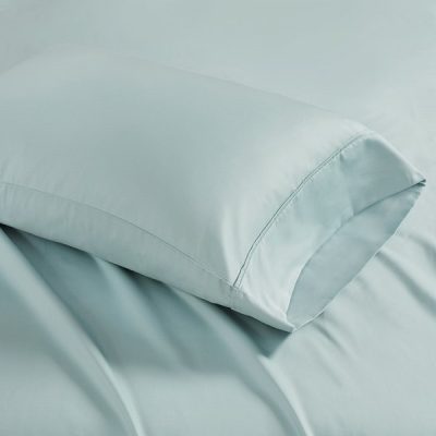 Madison Park 1500 Thread Count Cotton Blend 2 PC Pillowcases in Seafoam, Standard MP21-4858