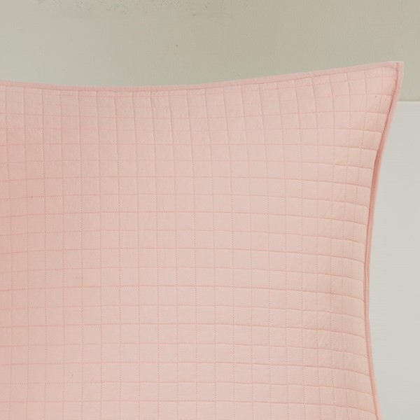 Urban Habitat Brooklyn Cotton Jacquard Comforter Set with Euro Shams and Throw Pillows in Pink, Twin/Twin XL UH10-0204 - Image 7