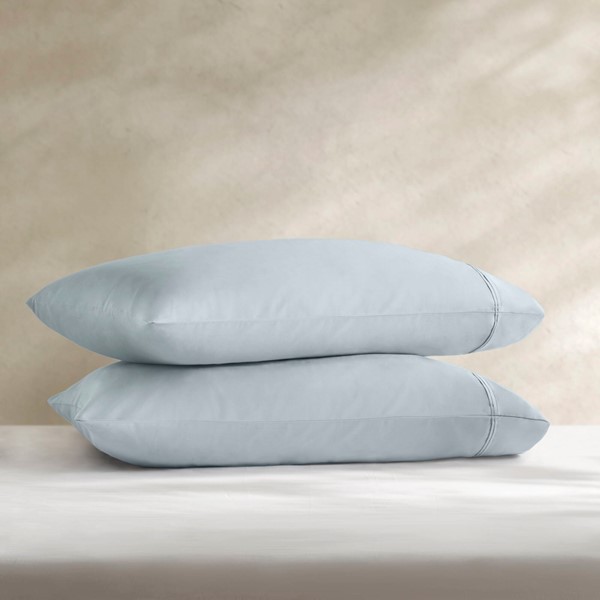 Harbor House 100% Egyptian Cotton Sateen Sheet Set in Blue, Split King HHD20-1966 - Image 3