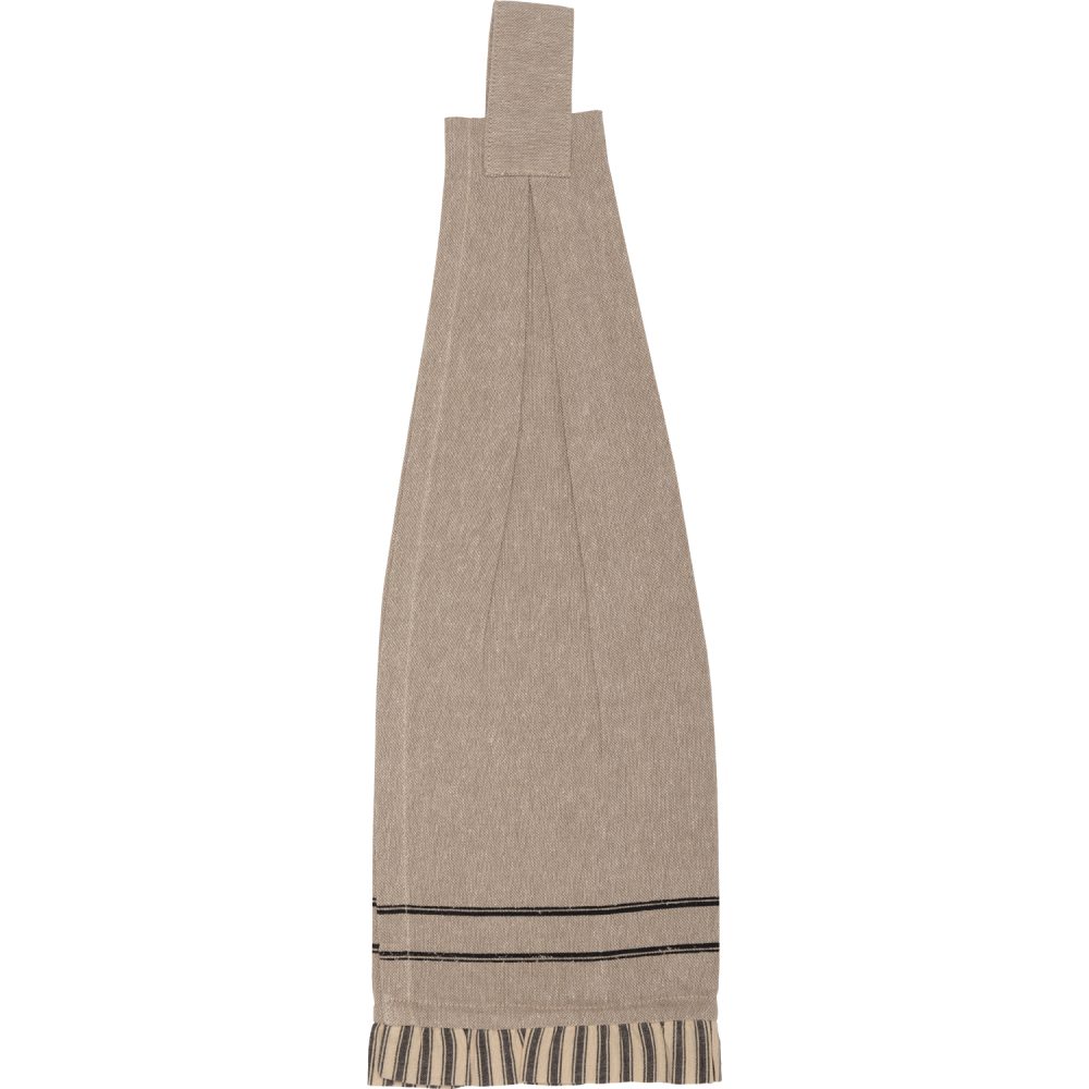 Sawyer Mill Charcoal Pig Button Loop Tea Towel Set of 2 - Image 3