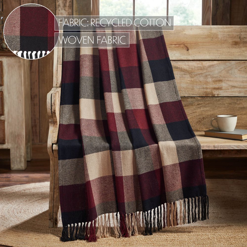 Heritage Farms Primitive Check Woven Throw 50x60 - Image 5