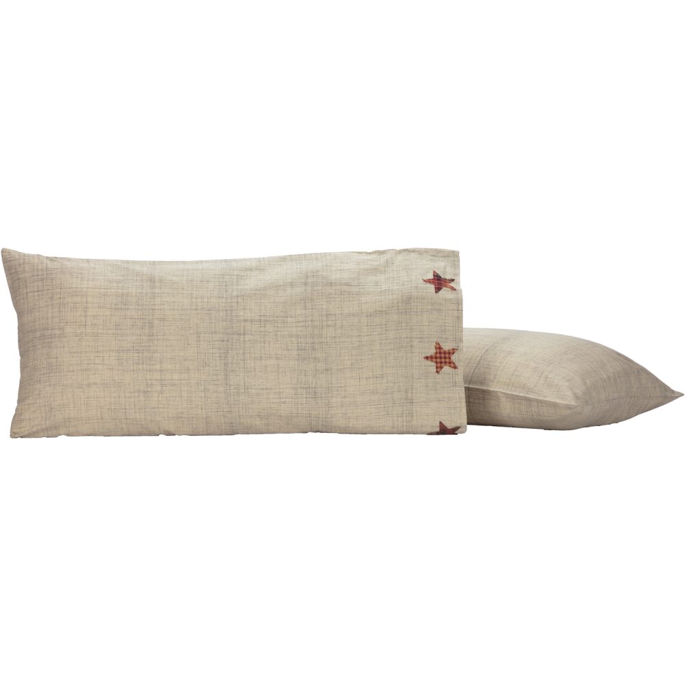 Abilene Star King Pillow Case Set of 2 21x40 - Image 2
