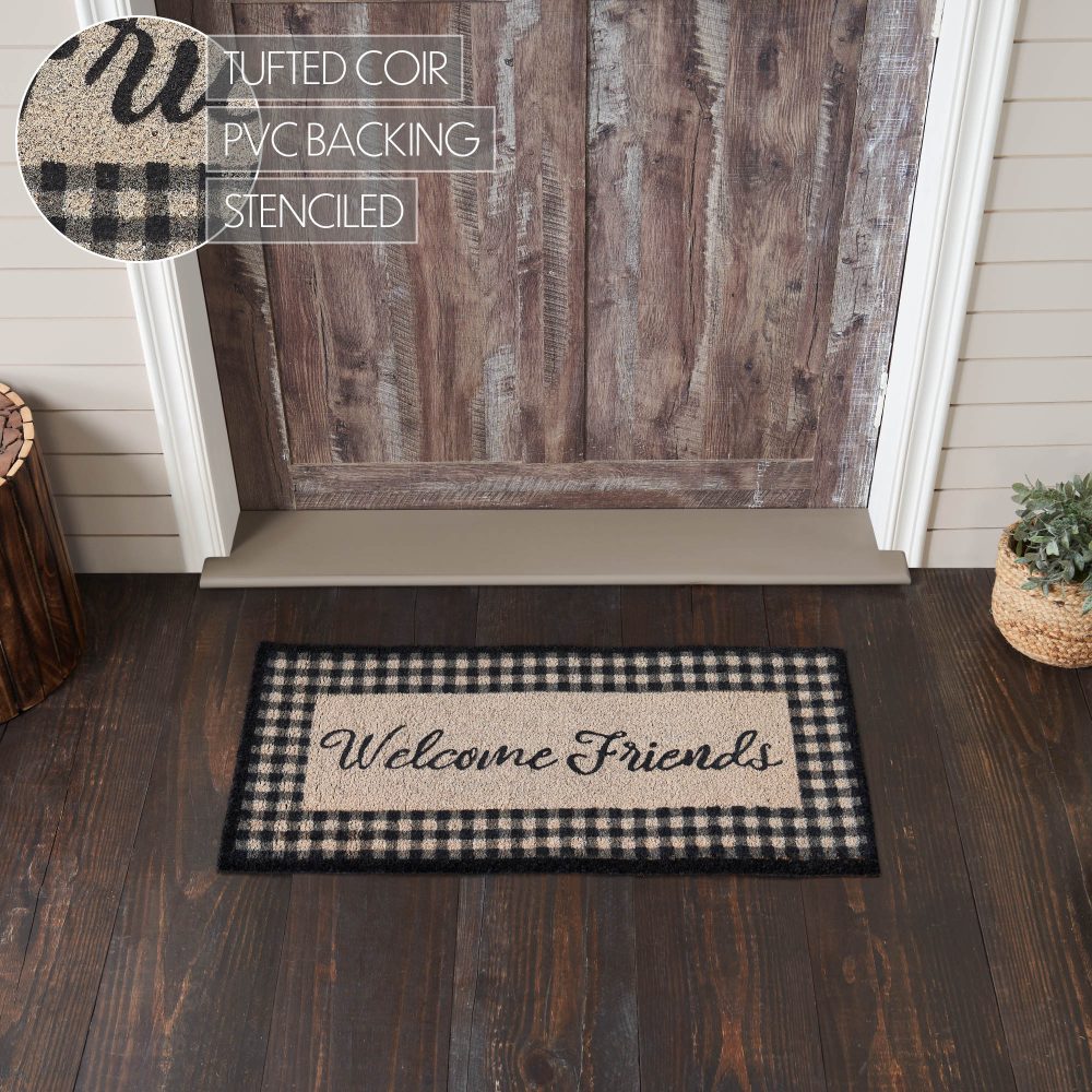Finders Keepers Welcome Friends Coir Rug Rect 17x36 - Image 5