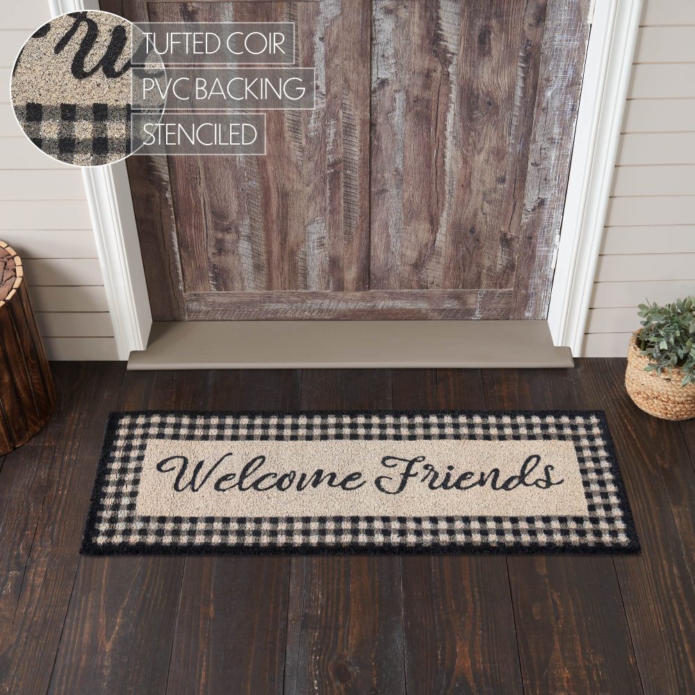 Finders Keepers Welcome Friends Coir Rug Rect 17x48 - Image 5