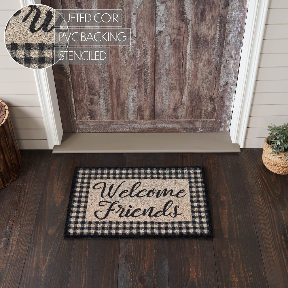 Finders Keepers Welcome Friends Coir Rug Rect 20x30 - Image 5