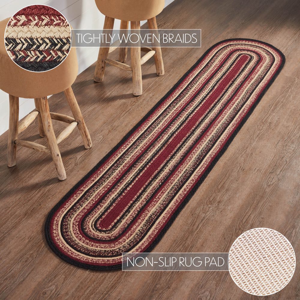 Connell Jute Rug/Runner Oval w/ Pad 22x96 - Image 6