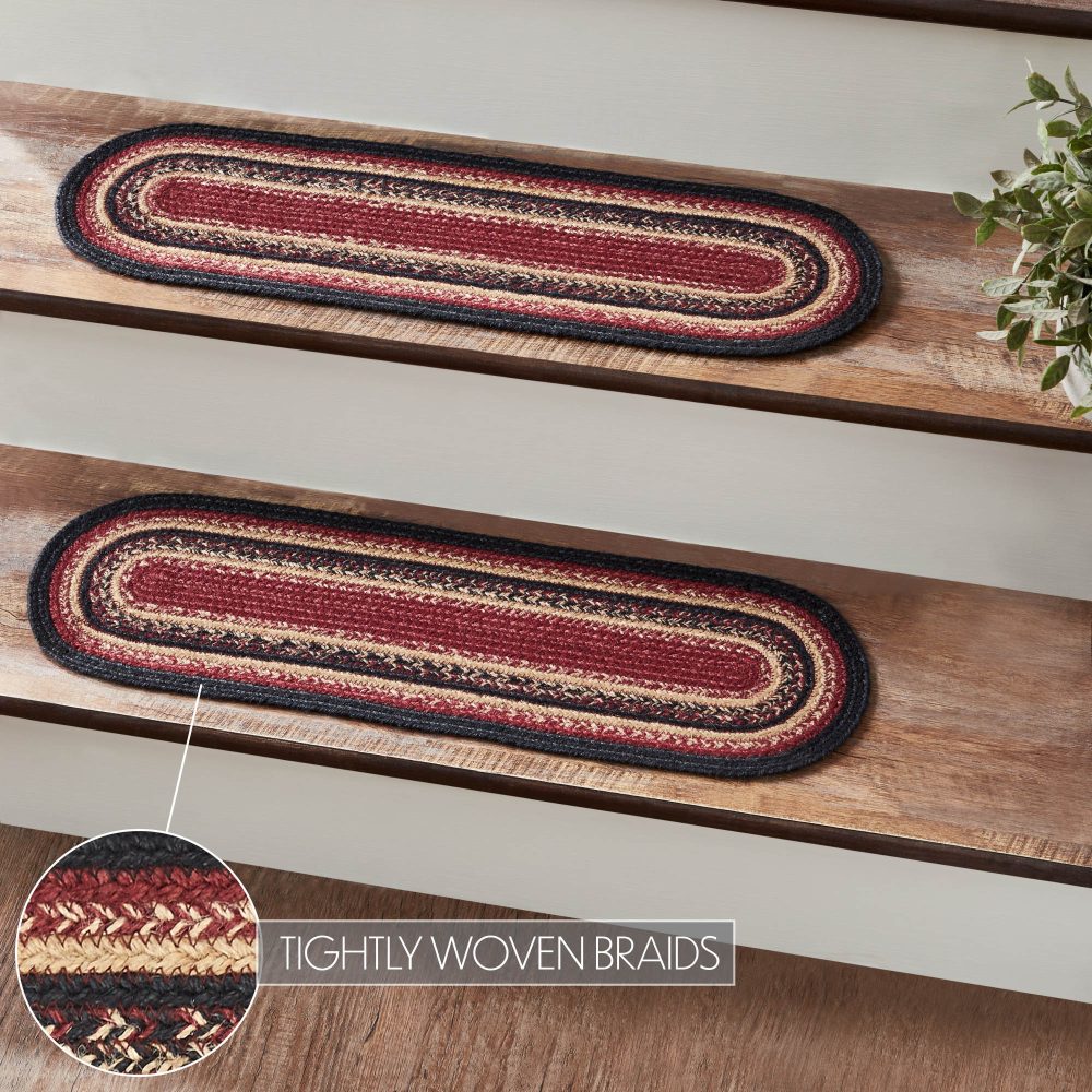 Connell Jute Stair Tread Oval Latex Set of 2 8.5x27 - Image 5