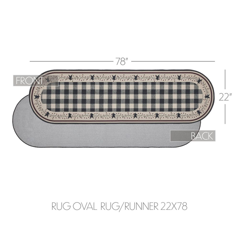Pip Vinestar Polyester Rug/Runner Oval 22x78 - Image 6