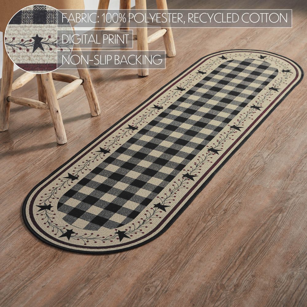 Pip Vinestar Polyester Rug/Runner Oval 22x78 - Image 4