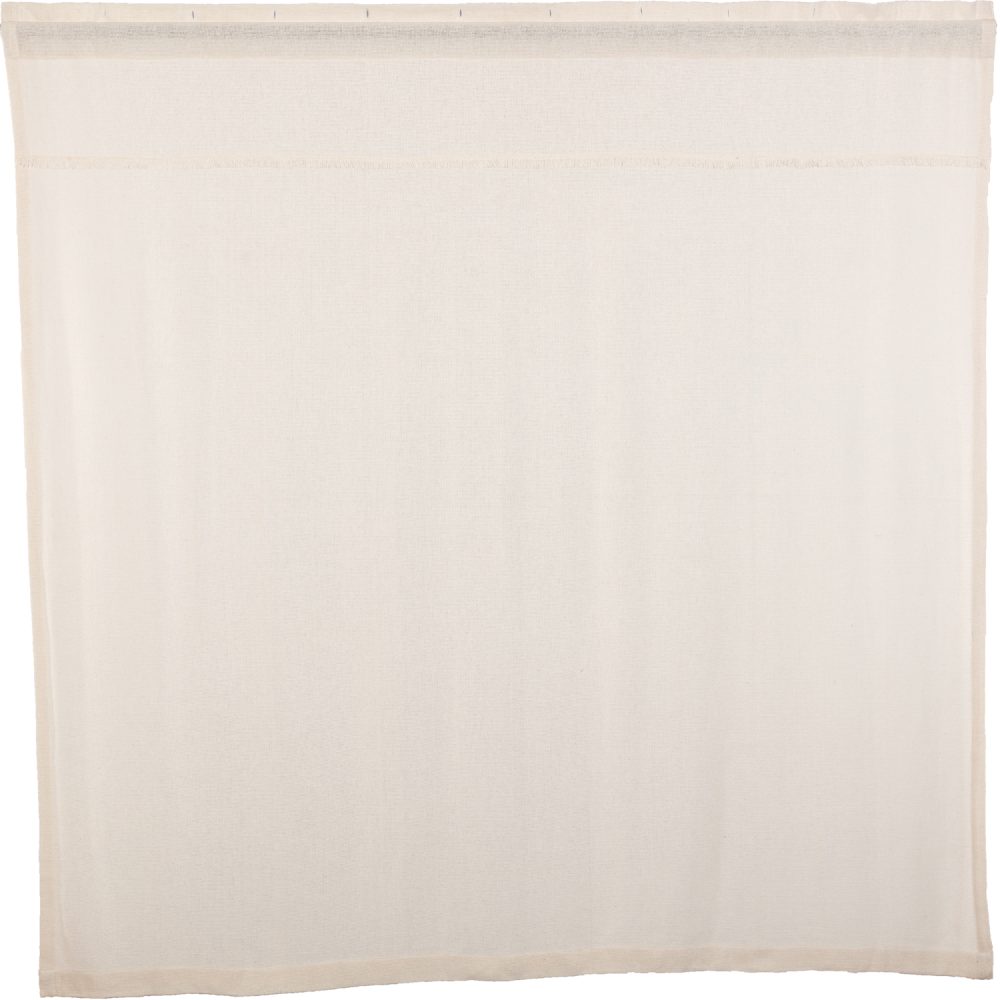 Burlap Antique White Shower Curtain 72x72 - Image 2