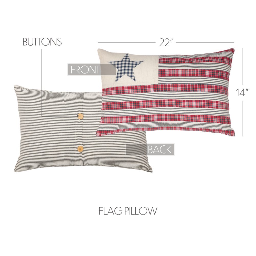 Hatteras Flag Pillow 14x22 - Image 5