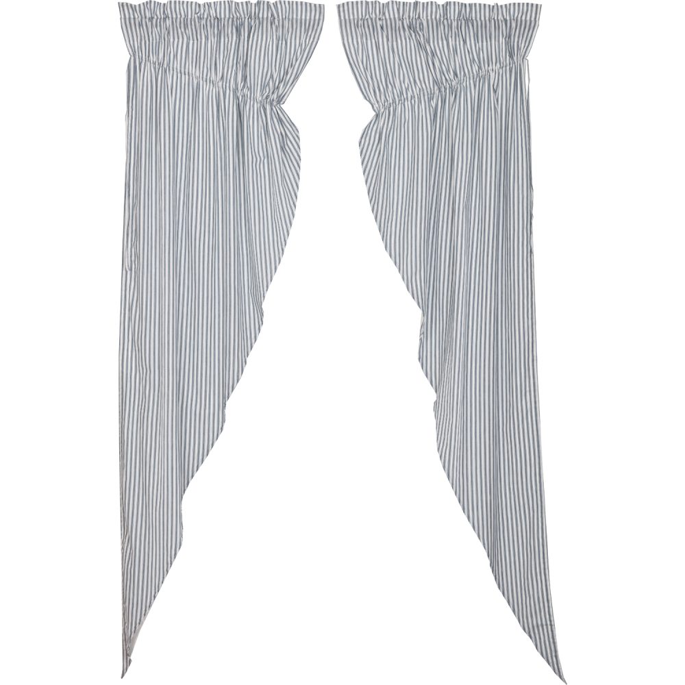 Sawyer Mill Blue Ticking Stripe Prairie Long Panel Set of 2 84x36x18 - Image 2