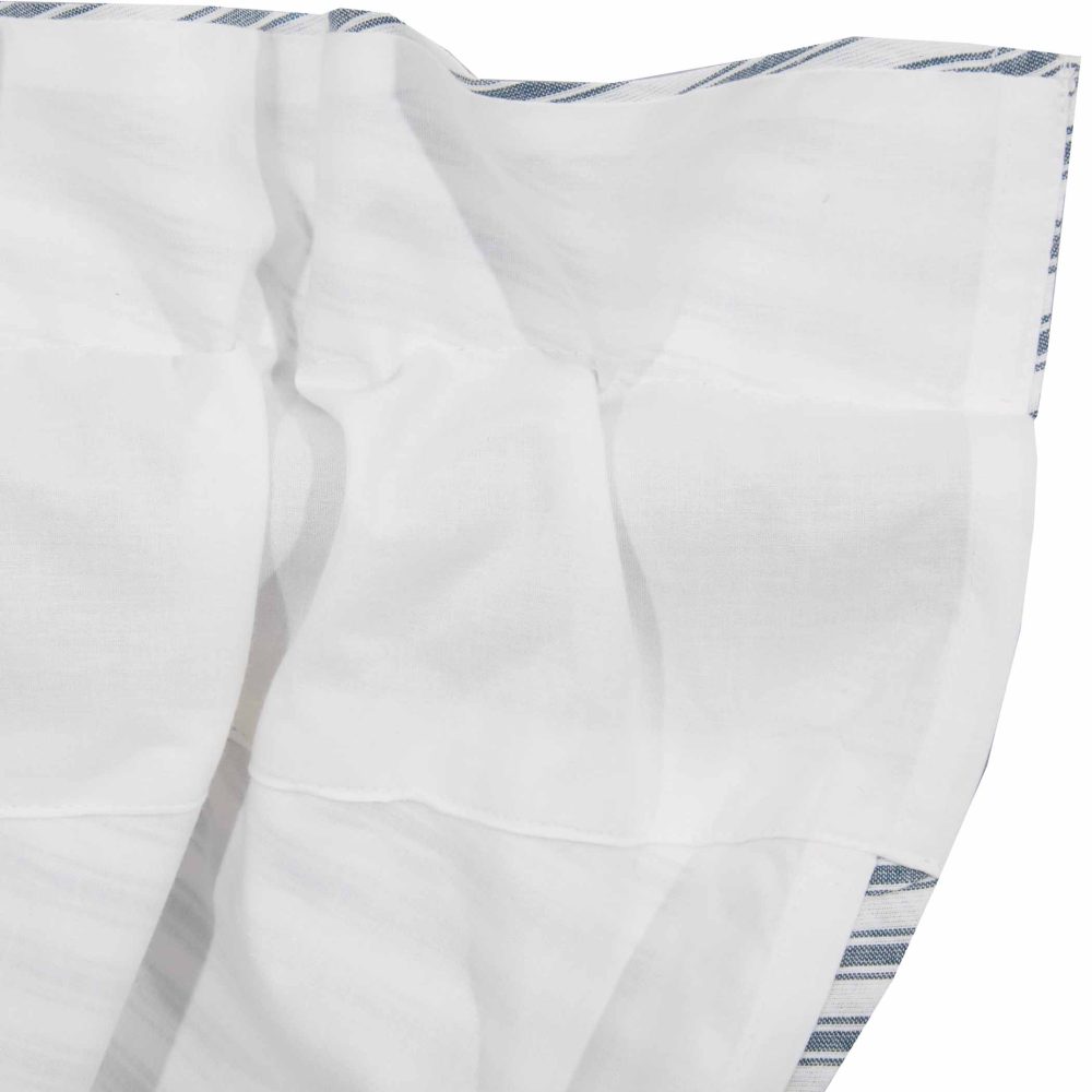 Sawyer Mill Blue Ticking Stripe Balloon Valance 15x60 - Image 3