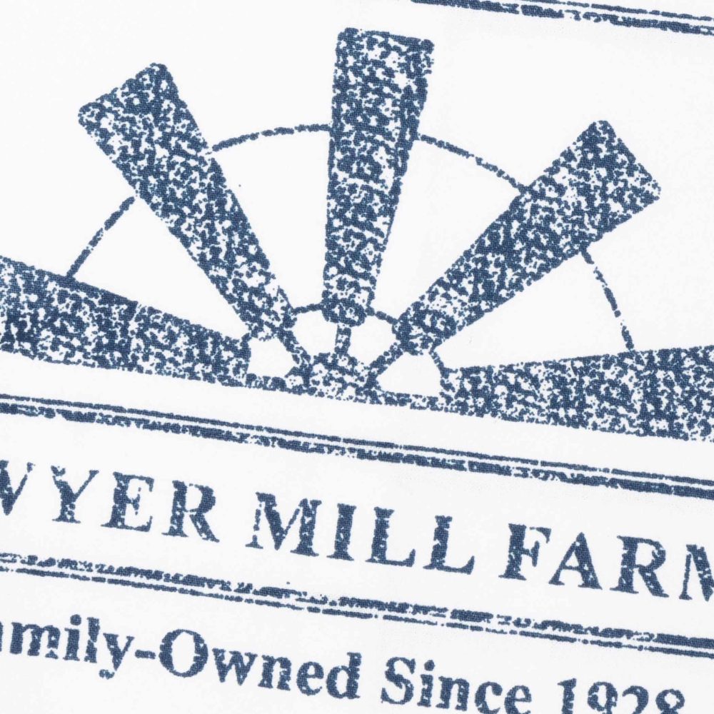 Sawyer Mill Blue Windmill Blade Muslin Bleached White Tea Towel 19x28 - Image 4