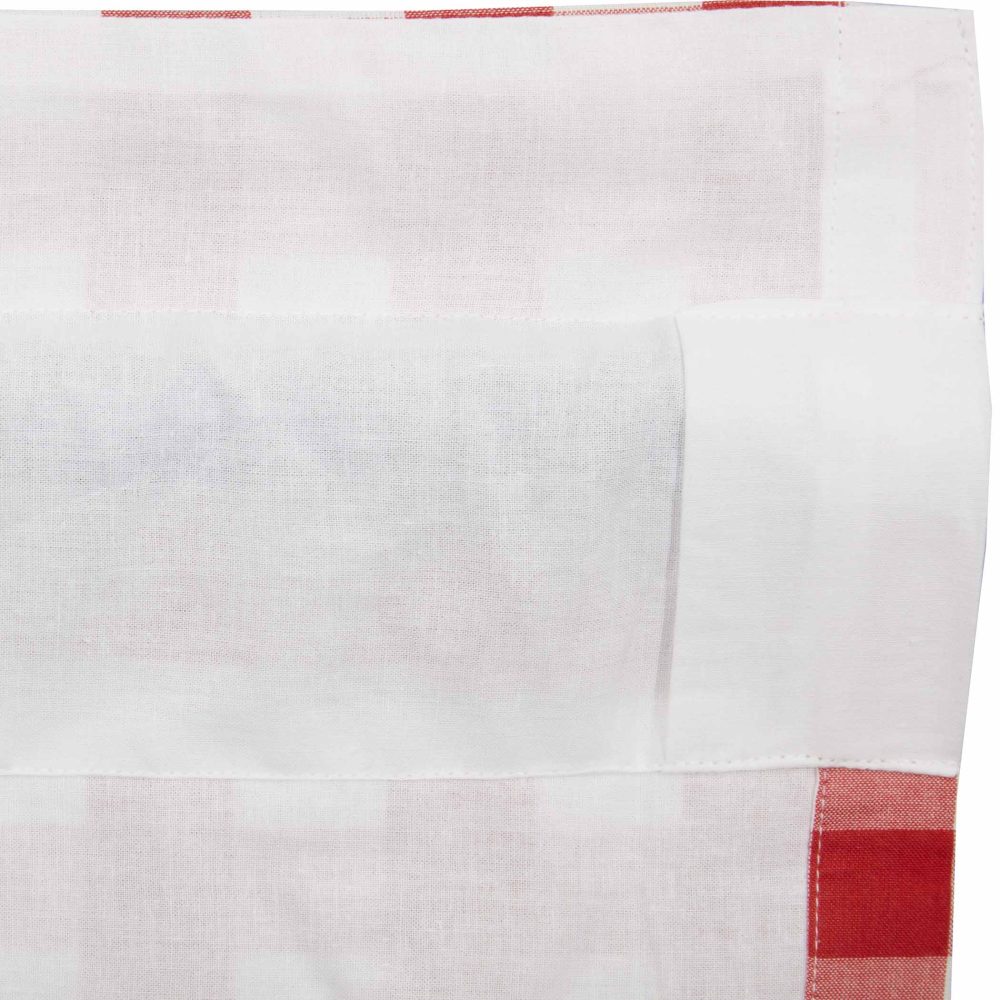 Annie Buffalo Red Check Ruffled Valance 16x72 - Image 3
