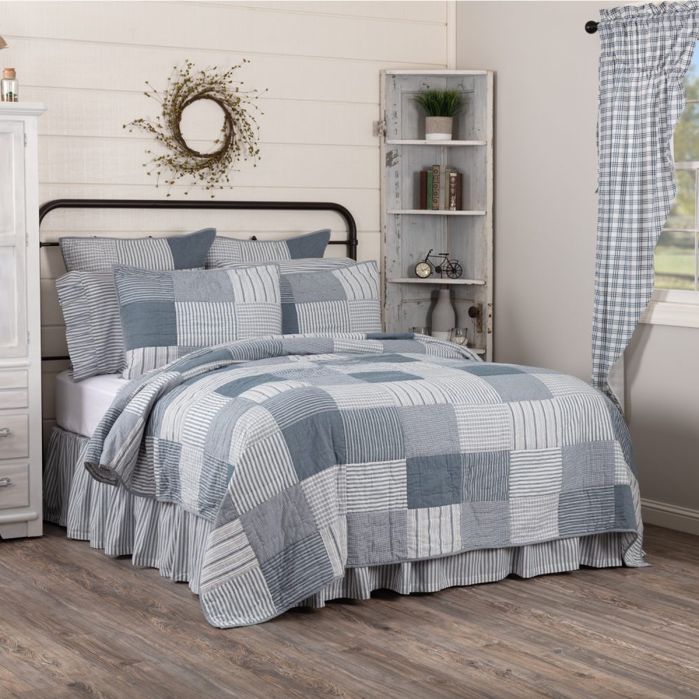 Sawyer Mill Blue Twin Quilt 68Wx86L - Image 2