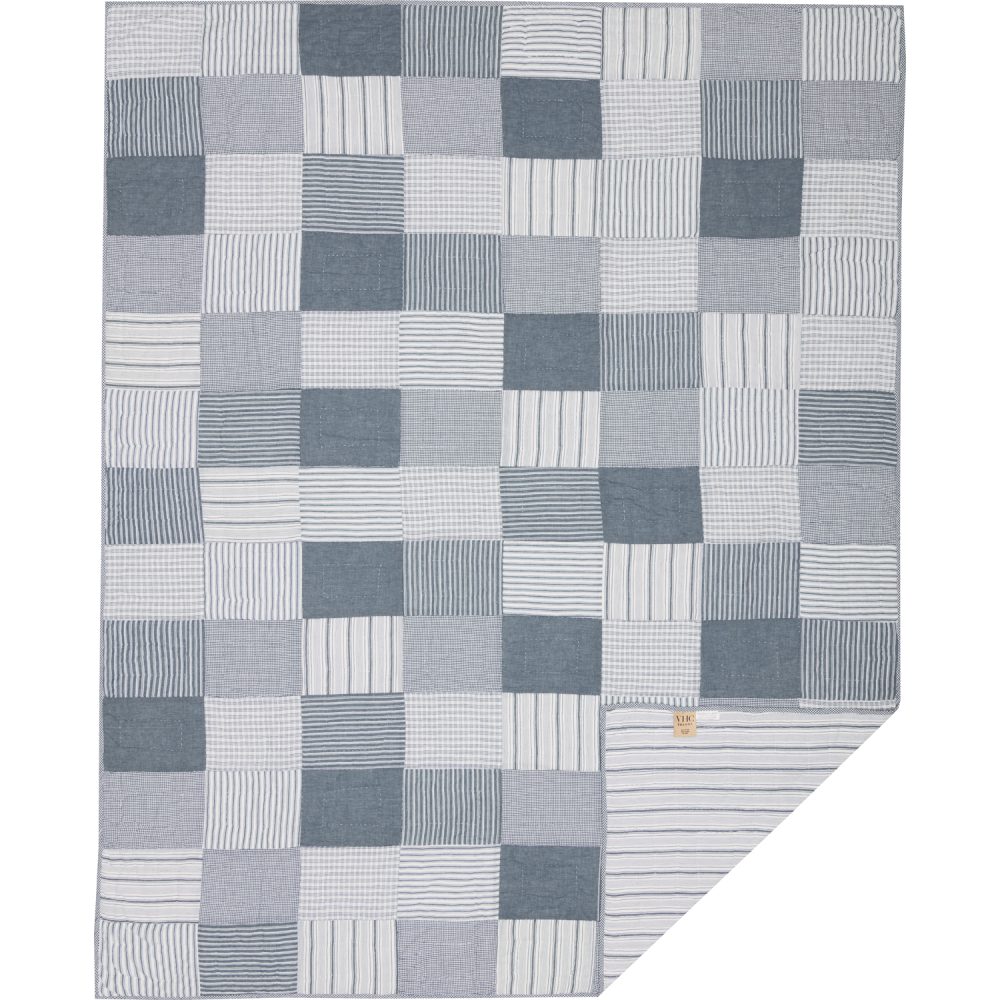 Sawyer Mill Blue Twin Quilt 68Wx86L - Image 3