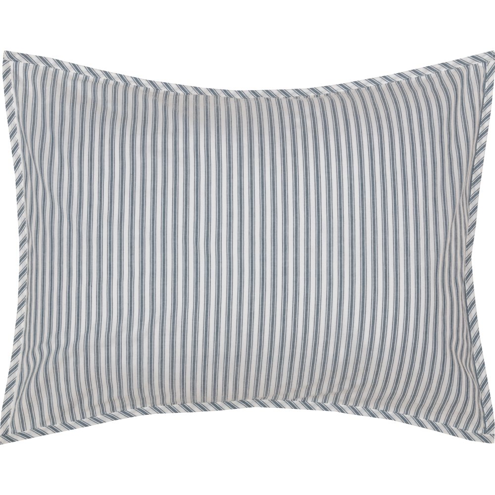 Sawyer Mill Blue Ticking Stripe Standard Sham 21x27 - Image 2