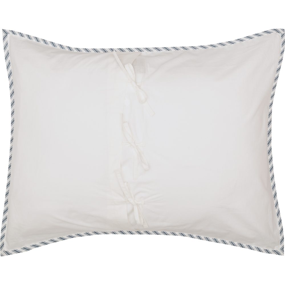 Sawyer Mill Blue Ticking Stripe Standard Sham 21x27 - Image 3