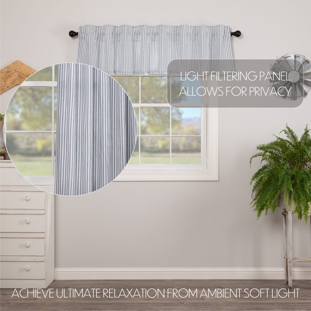 Sawyer Mill Blue Ticking Stripe Valance 16x72 - Image 6