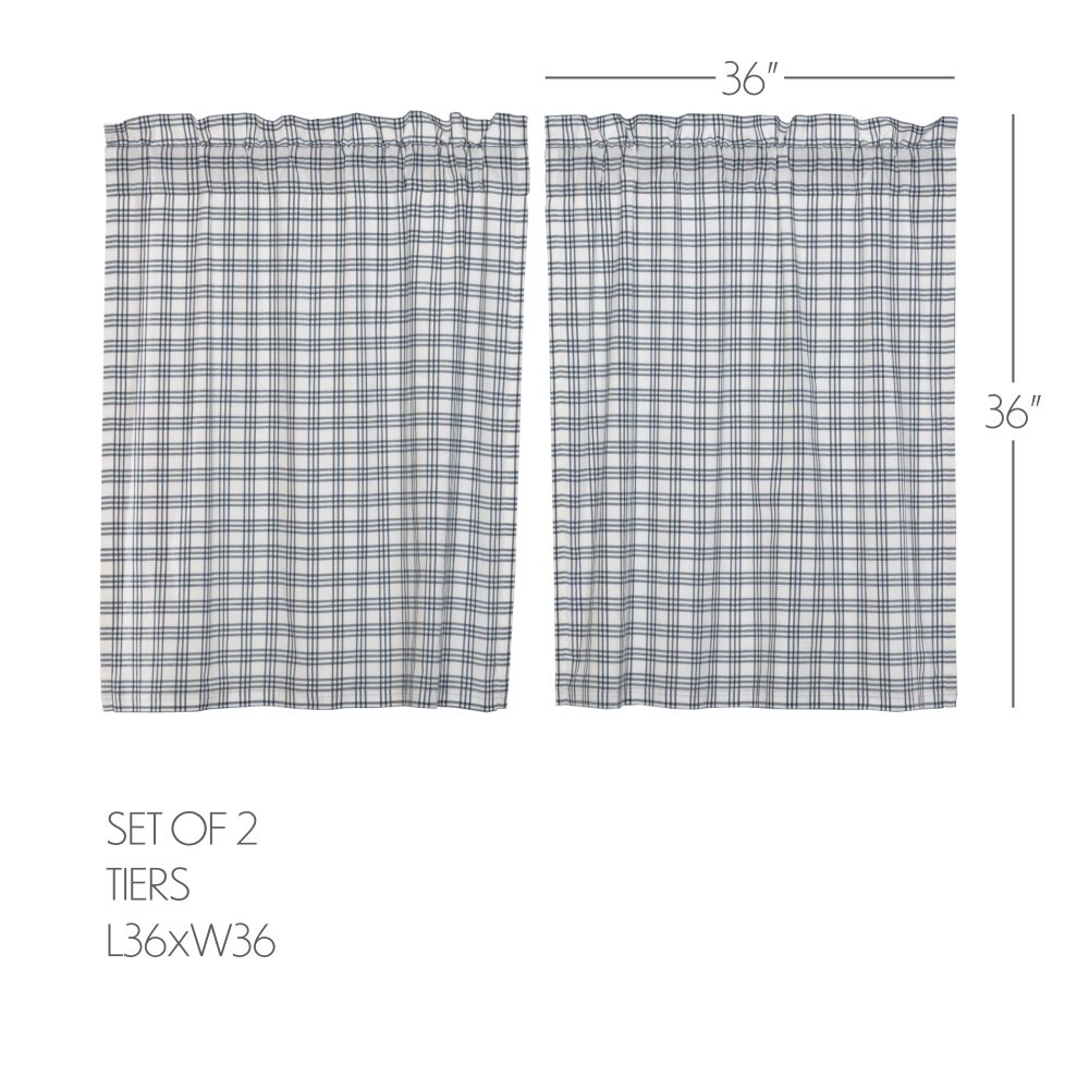 Sawyer Mill Blue Plaid Tier Set of 2 L36xW36 - Image 5
