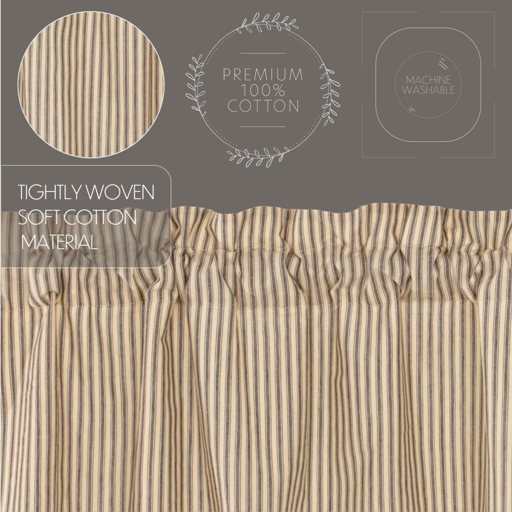 Sawyer Mill Charcoal Ticking Stripe Tier Set of 2 L36xW36 - Image 7