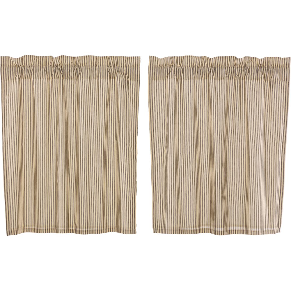 Sawyer Mill Charcoal Ticking Stripe Tier Set of 2 L36xW36 - Image 2