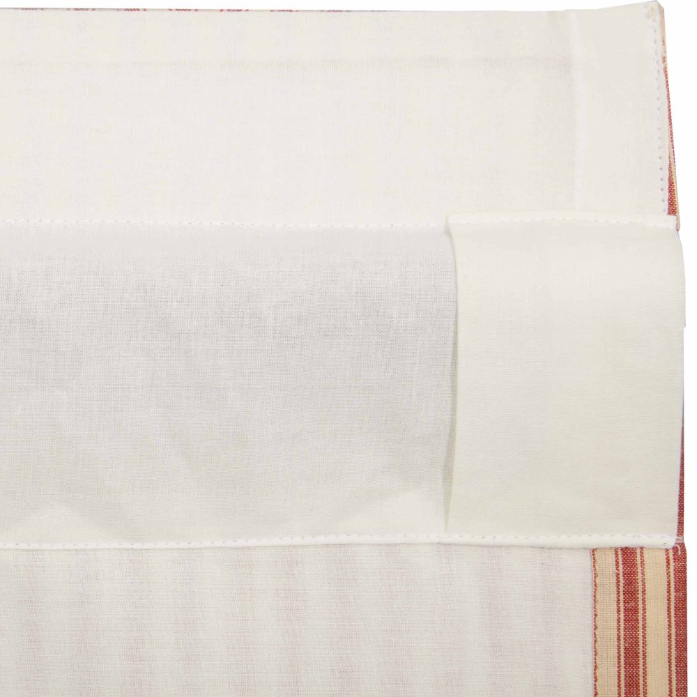 Sawyer Mill Red Ticking Stripe Valance 16x72 - Image 3