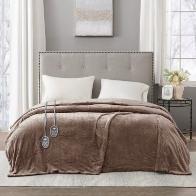 Beautyrest Plush Heated Blanket in Mink, King BR54-0520