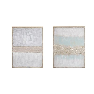Madison Park Radiant Flatland Hand Embellished Glitter 2-piece Canvas Wall Art Set, Set of 2 MP95C-0205