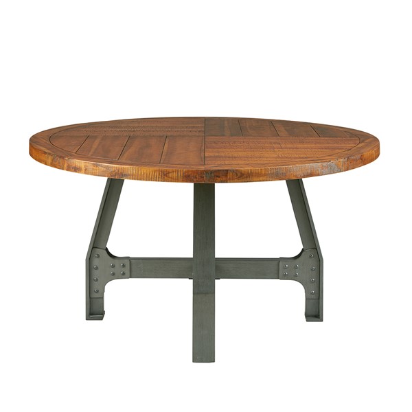 INK+IVY Lancaster Round Dining/Gathering Table in Amber/Graphite, One Size II121-0036 - Image 5