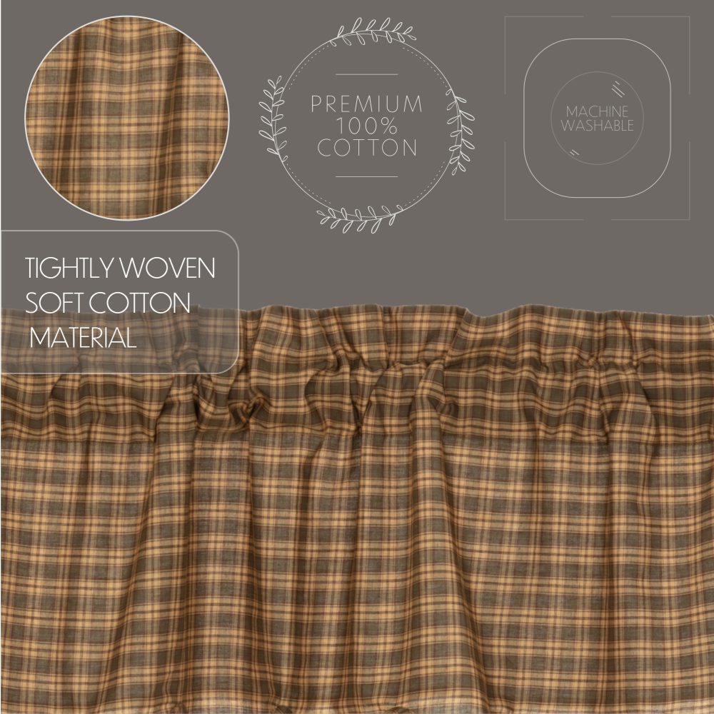 Cedar Ridge Prairie Short Panel Scalloped Set of 2 63x36x18 - Image 5
