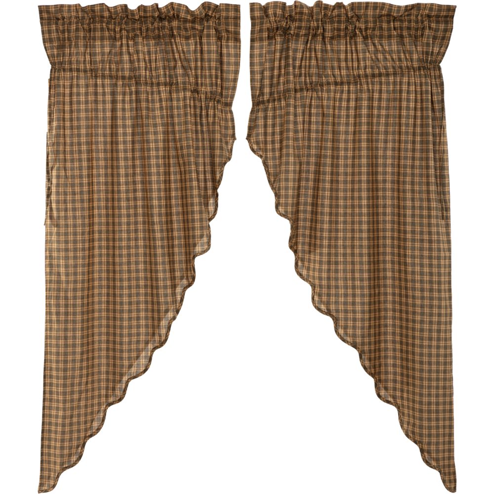 Cedar Ridge Prairie Short Panel Scalloped Set of 2 63x36x18 - Image 2