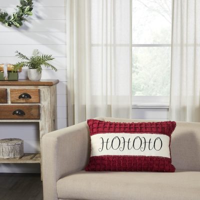 Kringle Chenille Ho Ho Ho Pillow 14x22