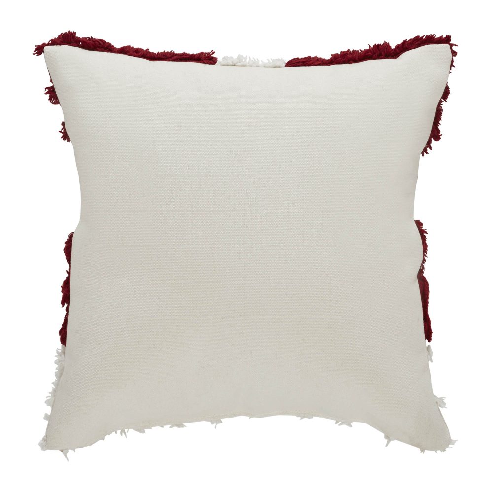 Kringle Chenille Santa Suit Pillow 12x12 - Image 3