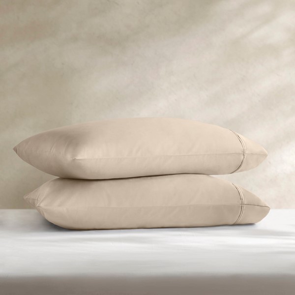 Harbor House 100% Egyptian Cotton Sateen Pillowcase Set in Linen, King Sham HHD21-1950 - Image 4