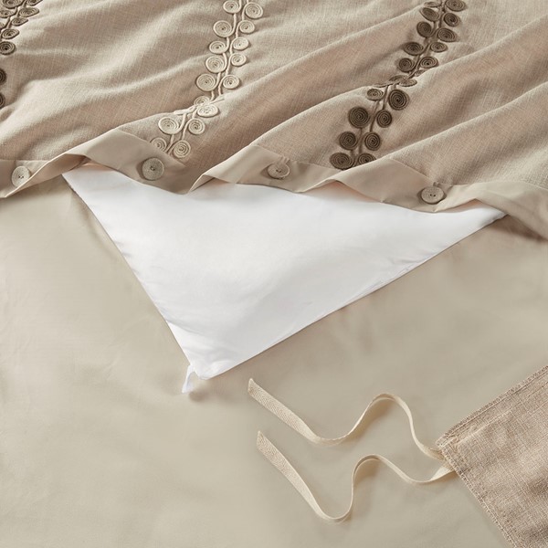 Madison Park Signature Chateau Comforter Set in Linen, King MPS10-208 - Image 2