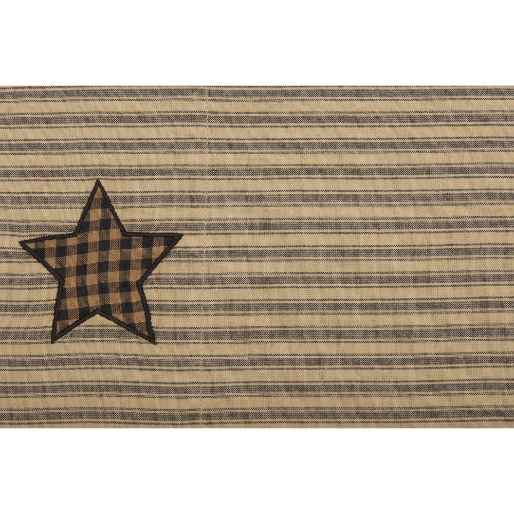Farmhouse Star King Pillow Case w/Applique Star Set of 2 21x40 - Image 4